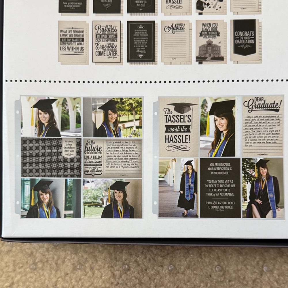 We R Memory Keepers Graduation Album Kit - Black - Picture 5 of 7